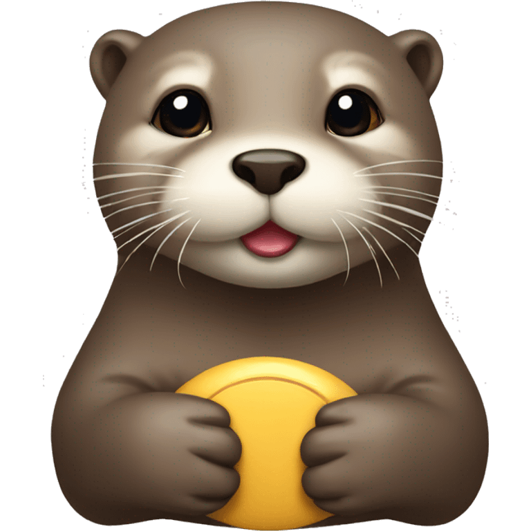 Otter with pacifier  emoji