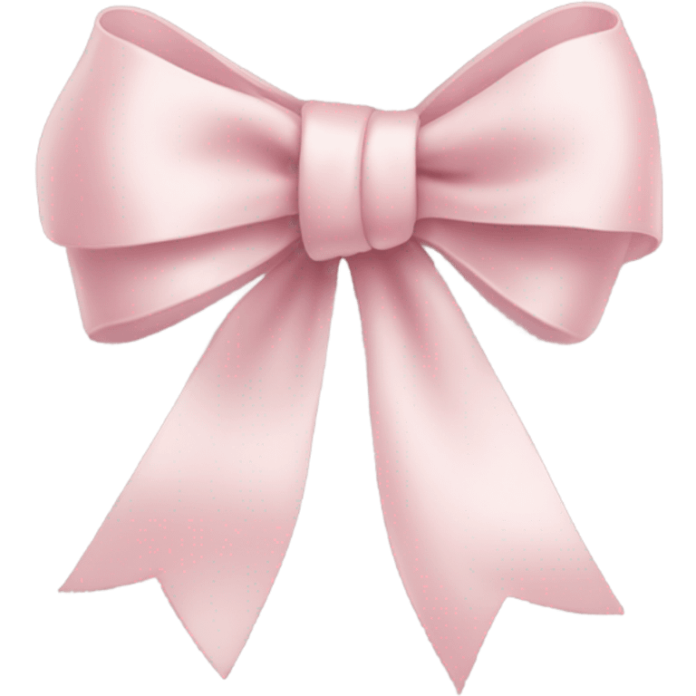 Pale pink ribbon bow emoji