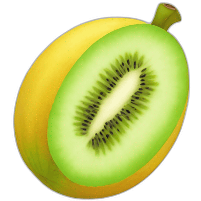 Banan melon kiwi citron emoji