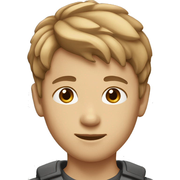 short light brown hair boy emoji