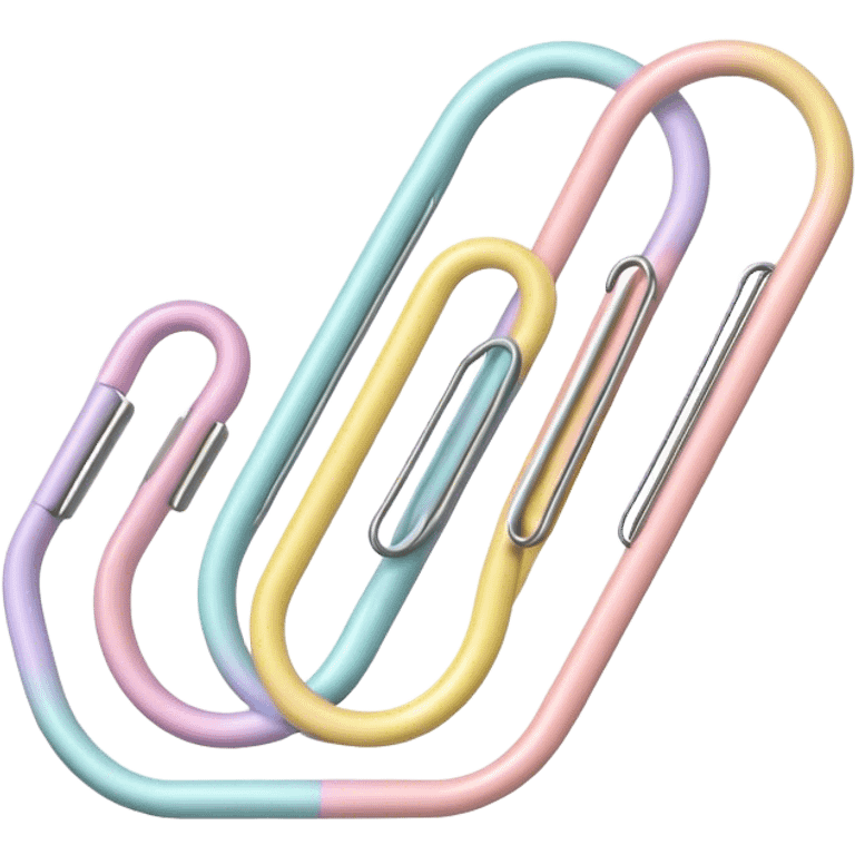 pastel paper clip emoji