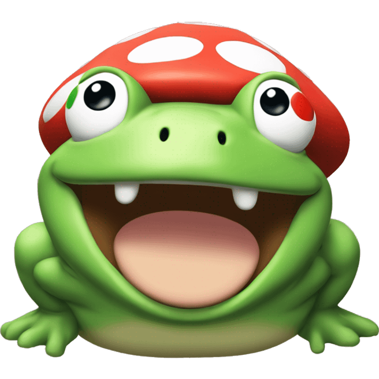 Toad Mario party smiling  emoji