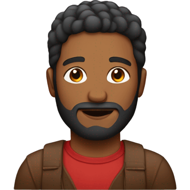 Brown man with a light beard and a red plant emoji