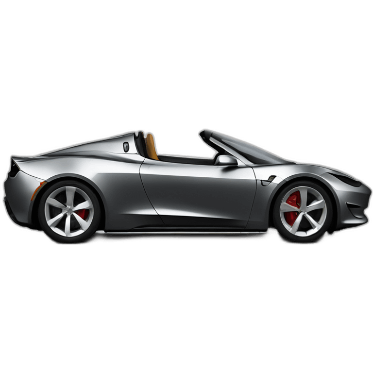 tesla roadster front view emoji