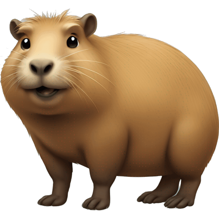 Capybara doing a poo emoji