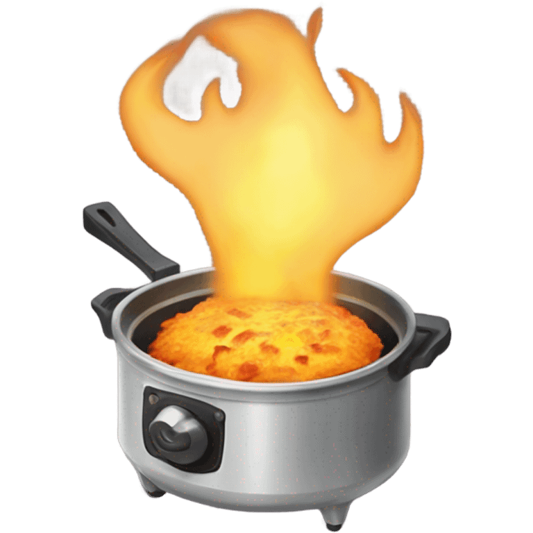 calcifer from howls moving castle eat scrambled eggs  emoji