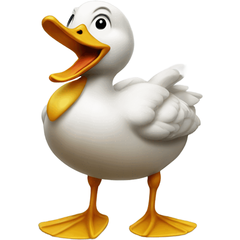 Duck celebrating emoji