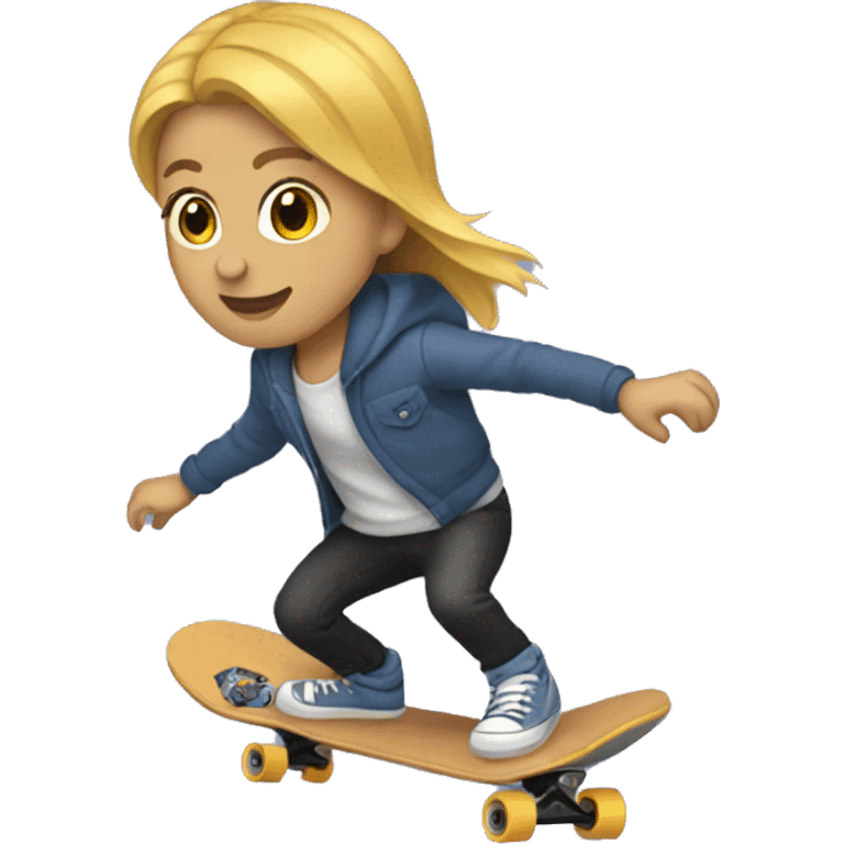 Me riding a skateboard  emoji