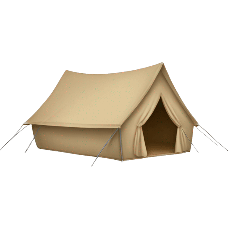 Beige tent emoji