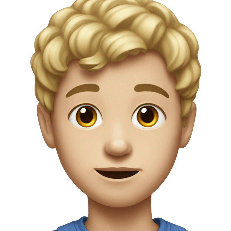 realistic portrait of a boy emoji