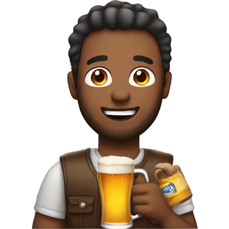 Guy with a beer emoji