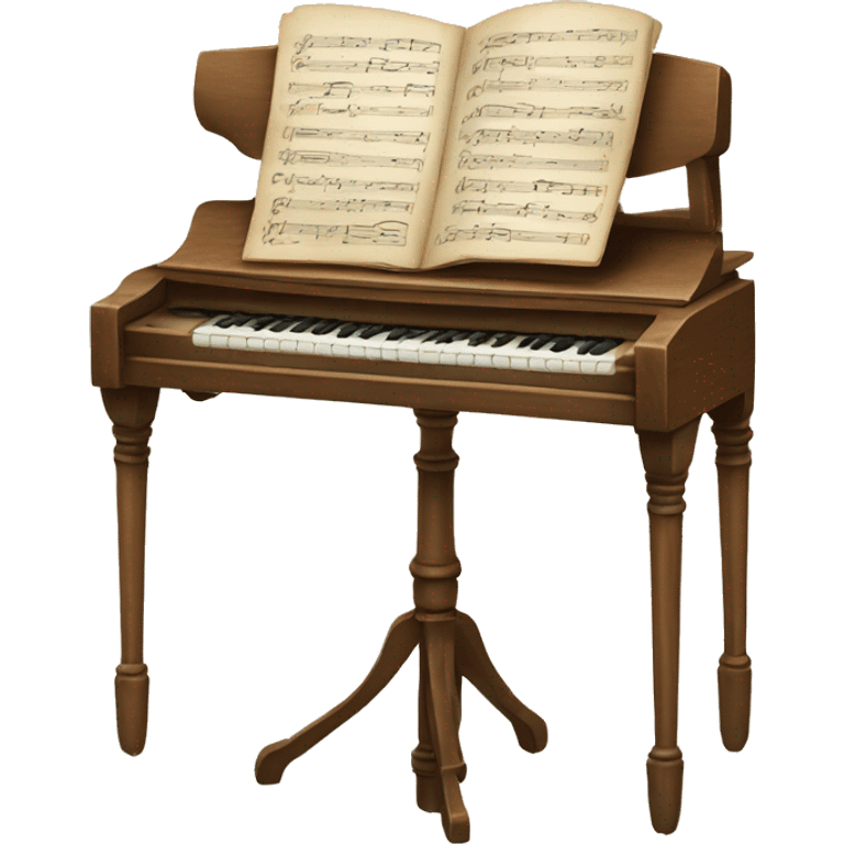 vintage music stand emoji