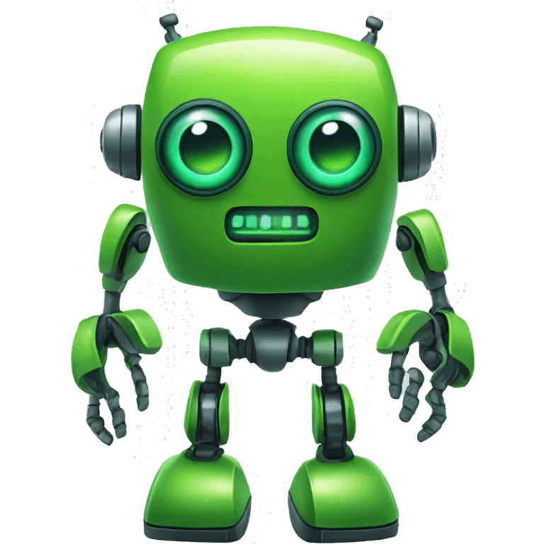 Green robot emoji