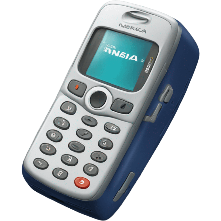 old nokia phone with game emoji