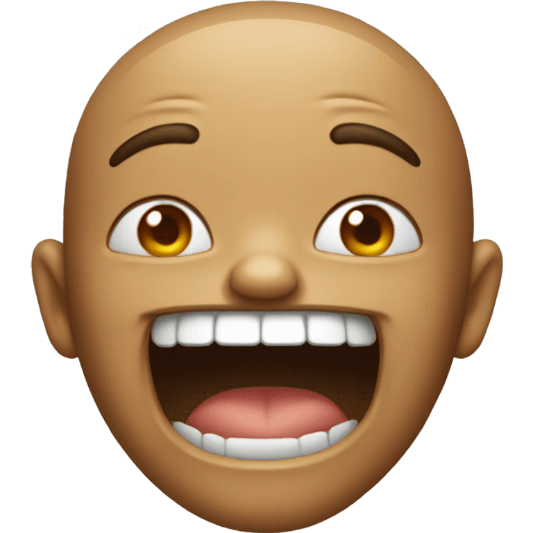 Horrifically Realistic laugh emoji emoji