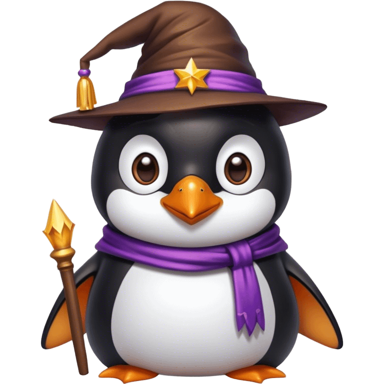 Penguin Wizard emoji