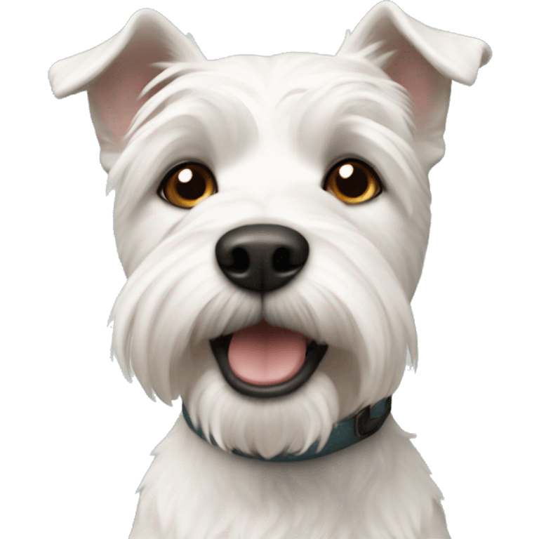 white short haired terrier emoji