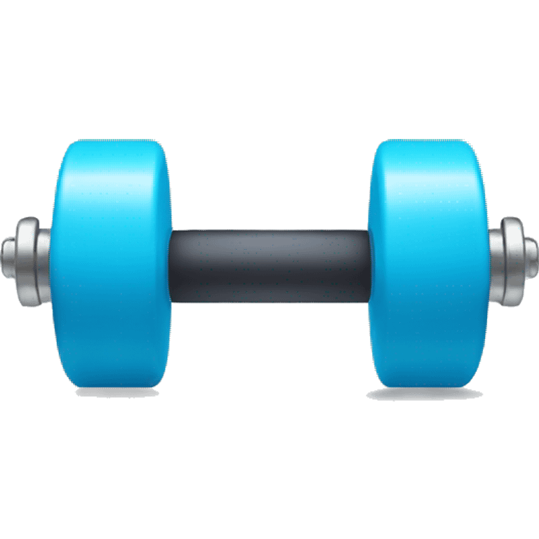 Light blue dumbbells  emoji