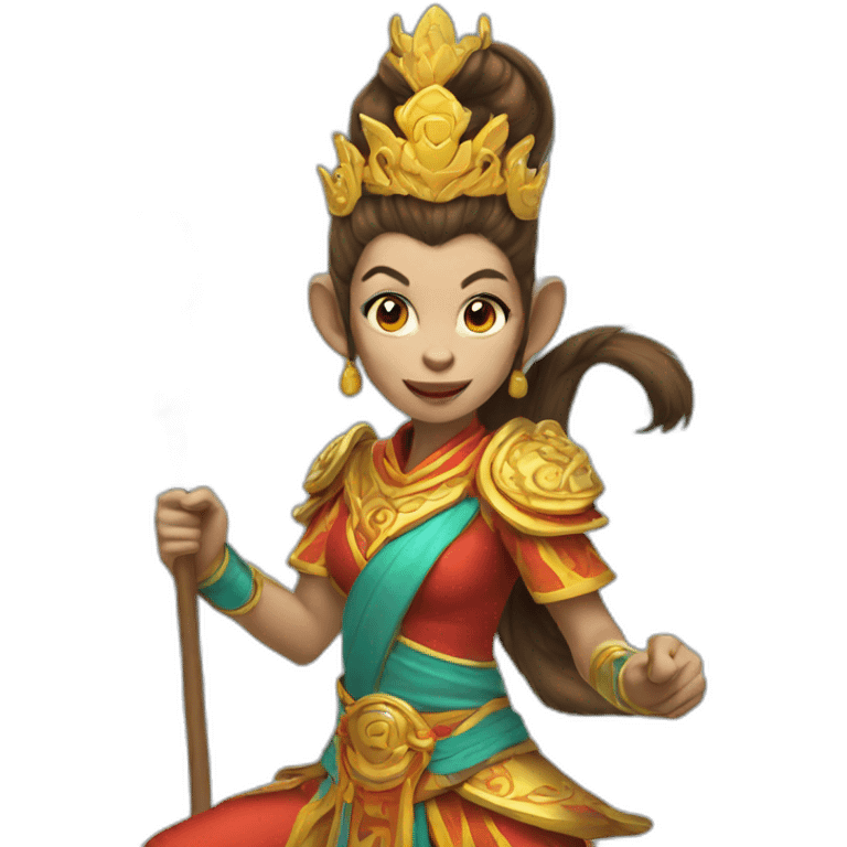 female MONKEY KING emoji