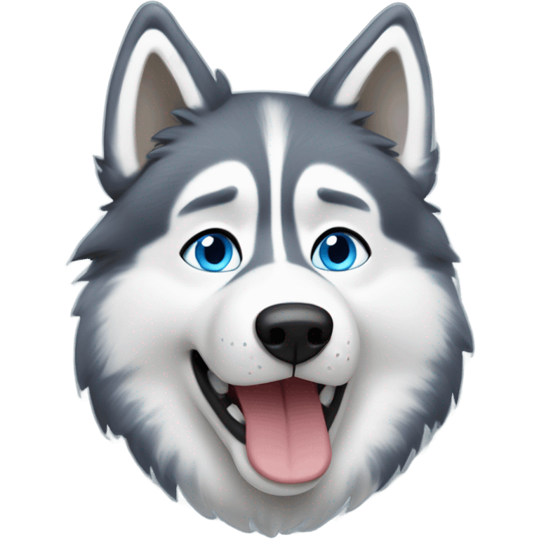 Rustic husky emoji