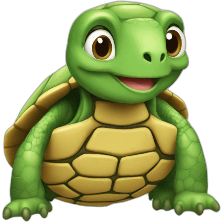 Tortue sur chat emoji