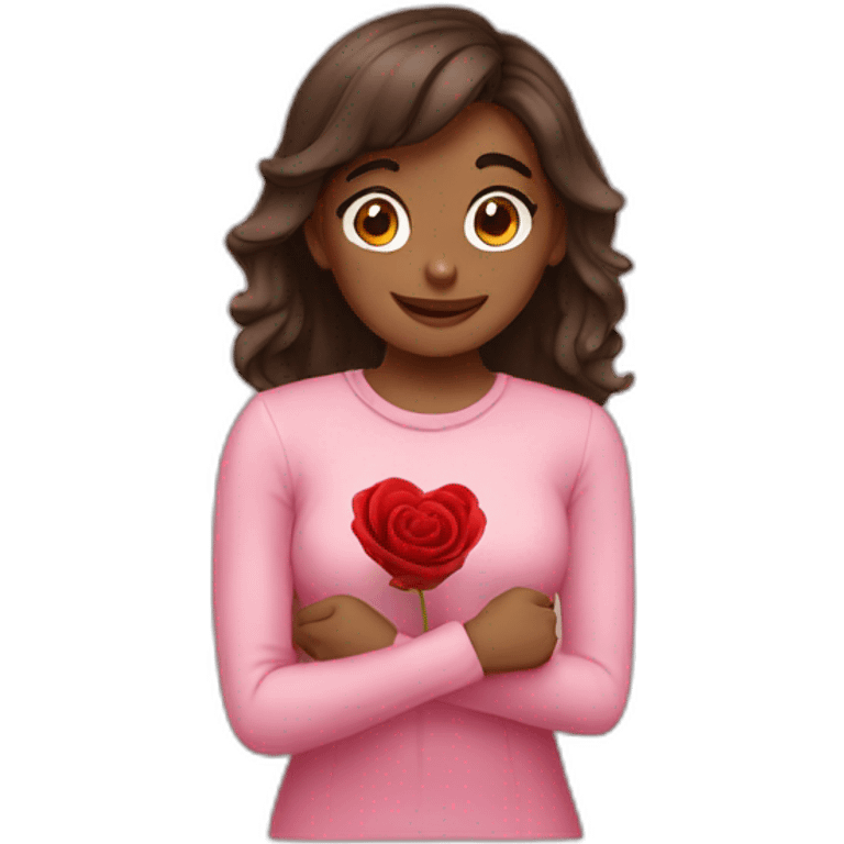 Love proposal by a girl emoji