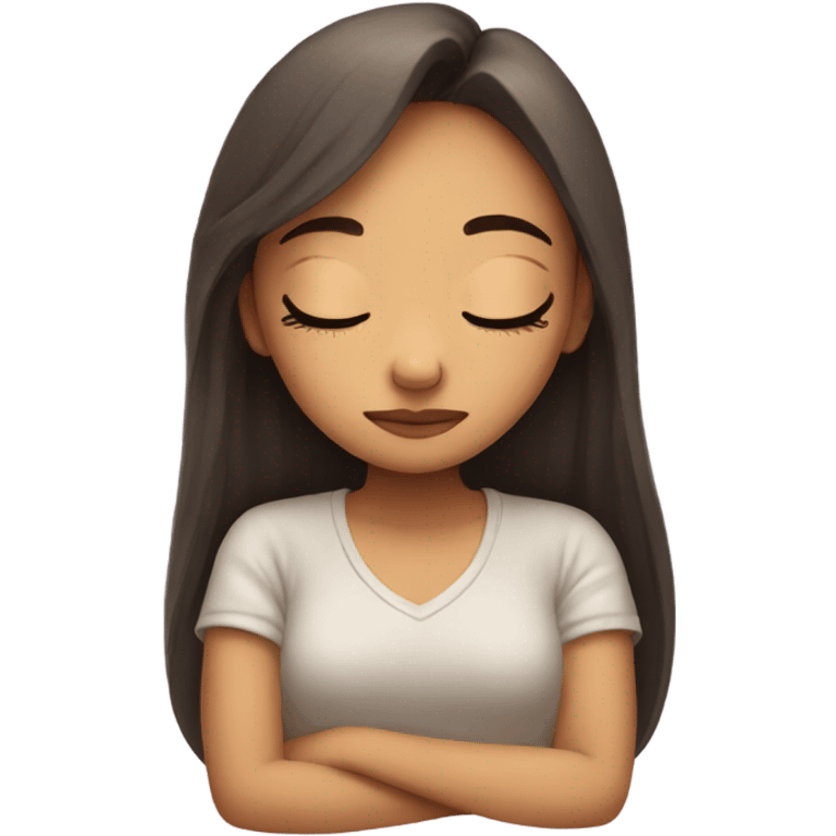 Cute girl sleepy emoji