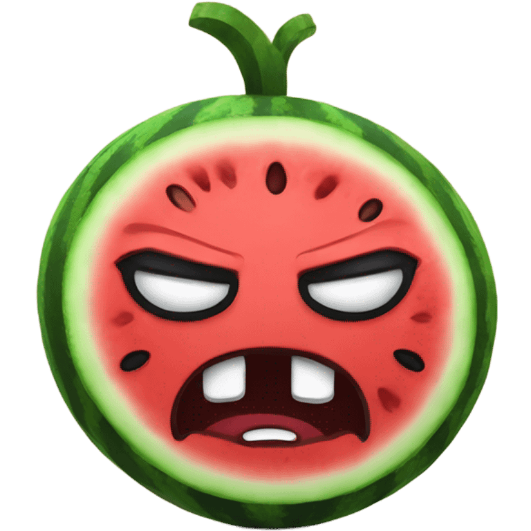 Angry watermelon  emoji