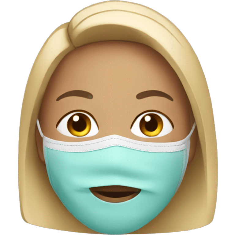 Women face mask emoji