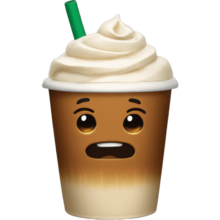 a carame frappacuino from starbucks emoji