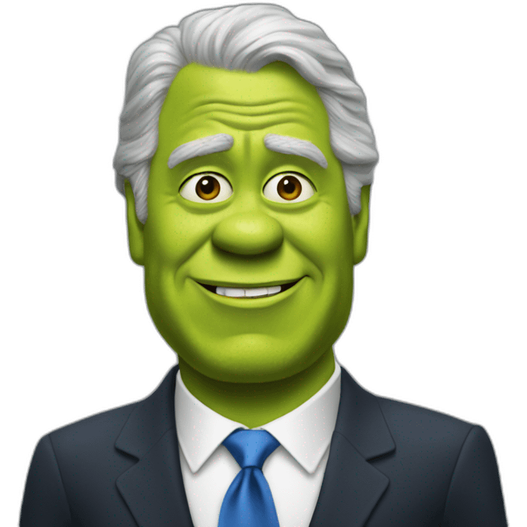 Shrek as bill clinton emoji