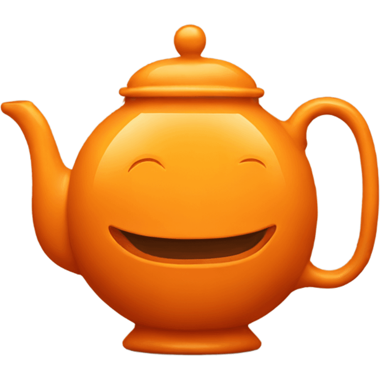 Orange teapot emoji