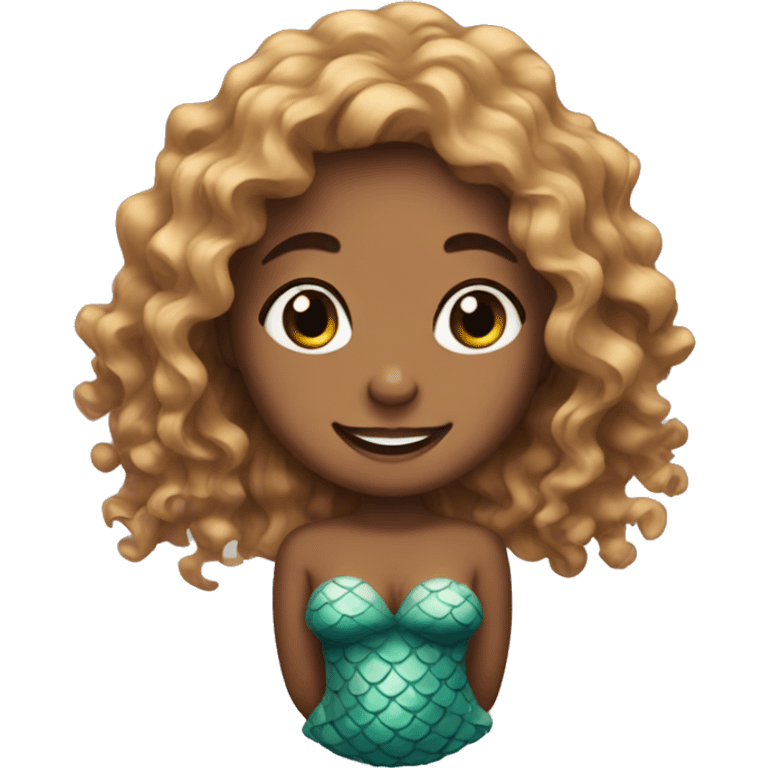 Mermaid with curly hair emoji