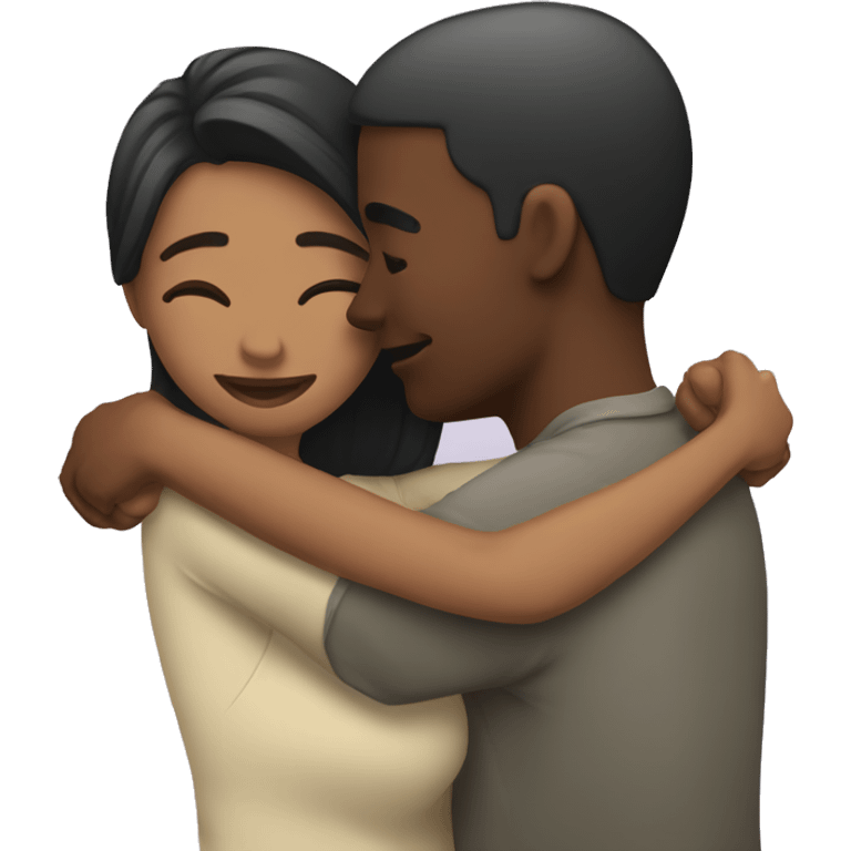 couple hugging emoji