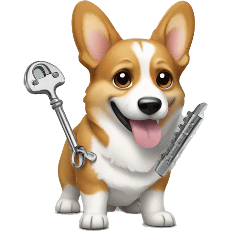 Corgi with lock pick  emoji