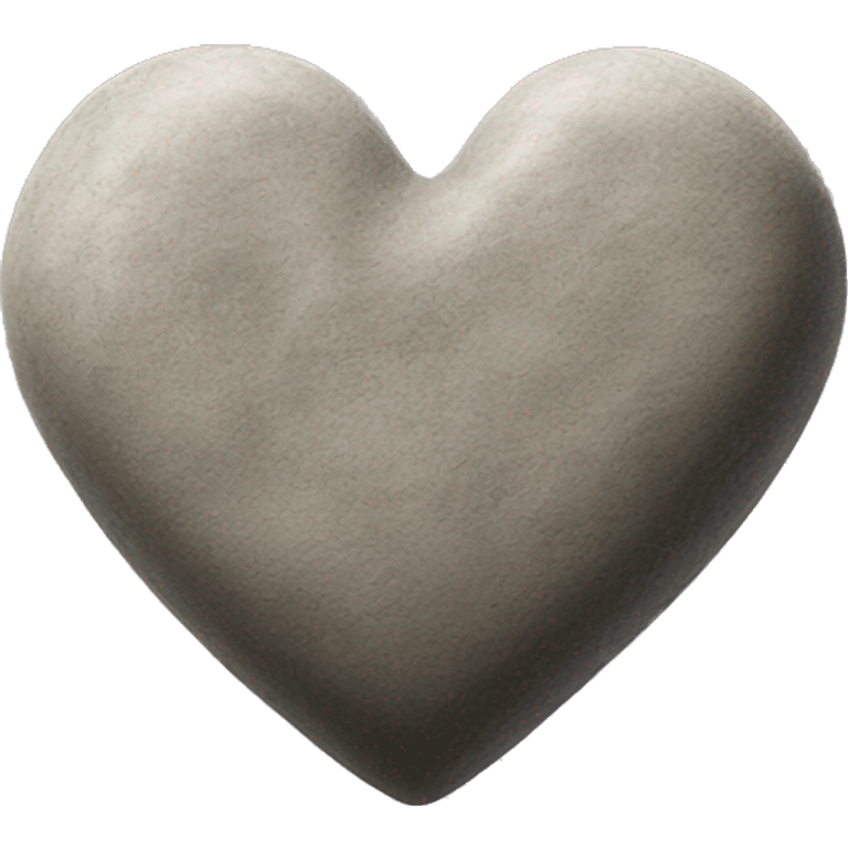 Stone heart  emoji