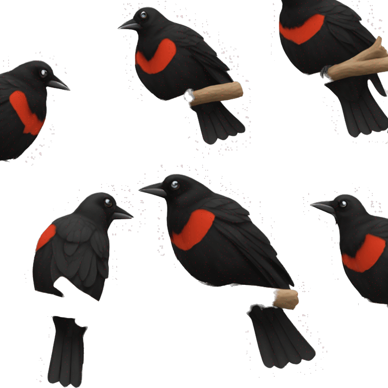 Red-winged Blackbird emoji