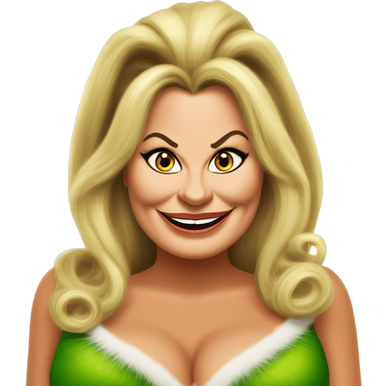 Jennifer coolidge as grinch emoji