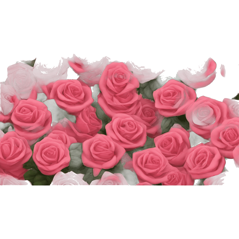 mountain of roses emoji