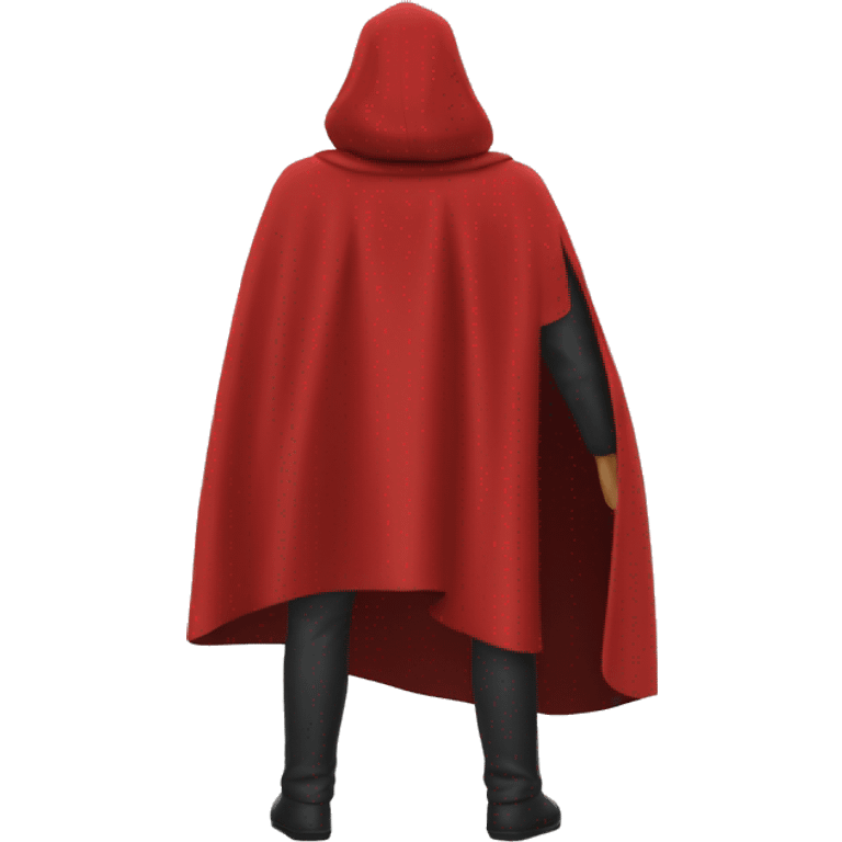 red hero cape back view emoji