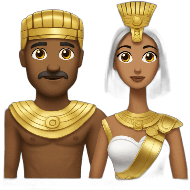 cesar with cleopatre emoji