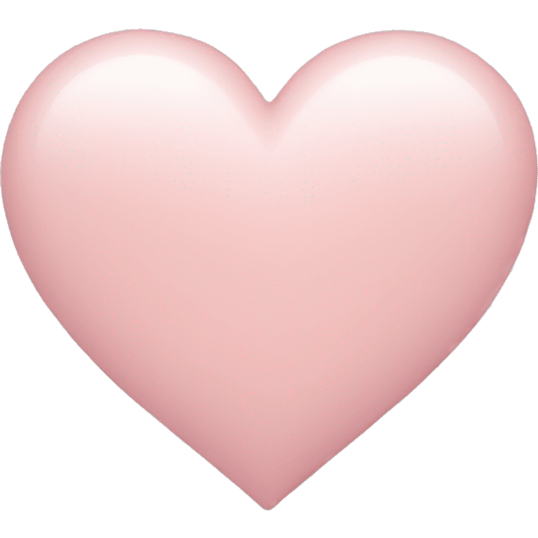 Pale pink heart  emoji