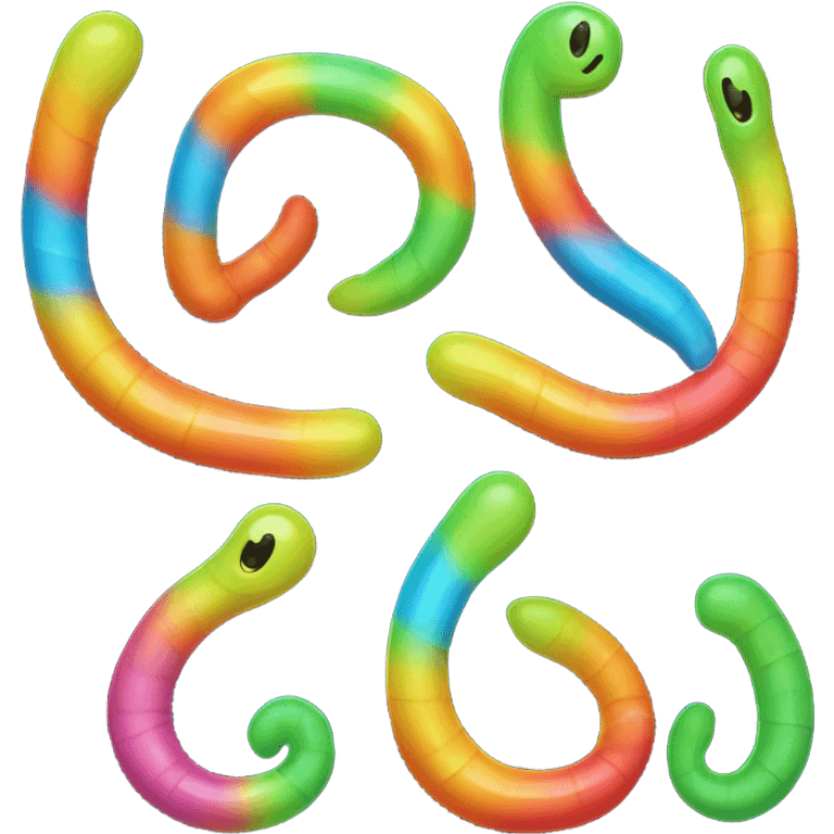 gummy worm  emoji