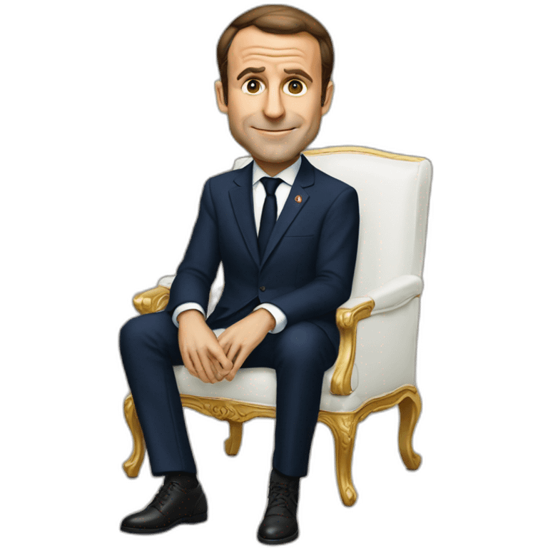 Macron goes away emoji