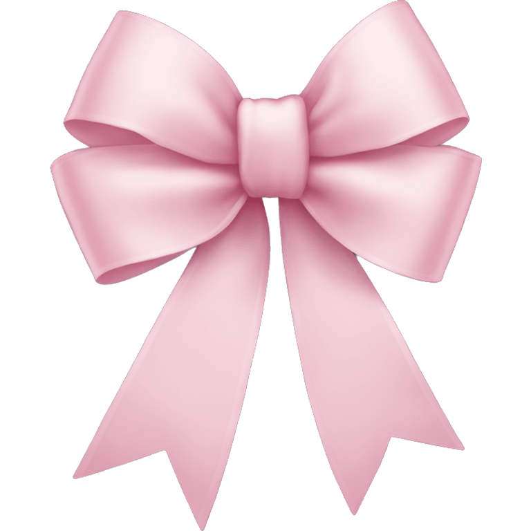 light pink ribbon bow emoji