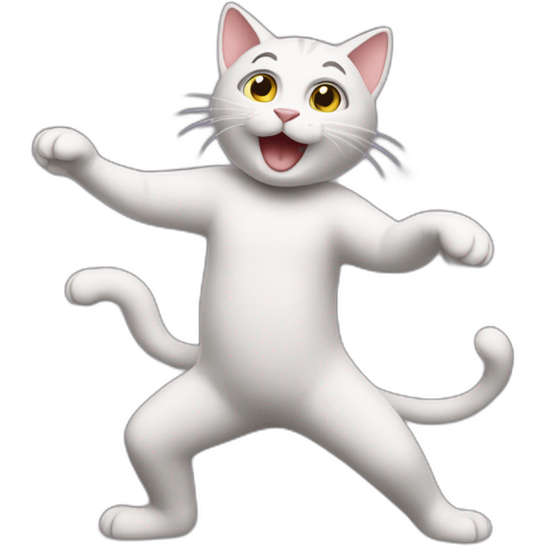 a dancing cat emoji