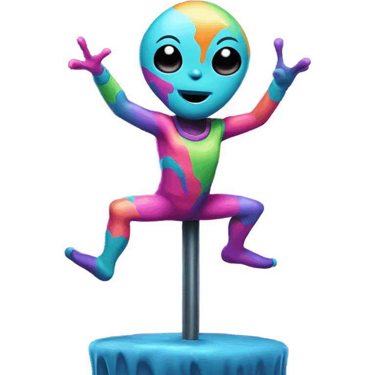 alien Pole dancer emoji