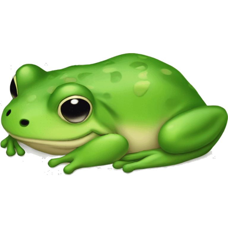 Sleeping frog emoji