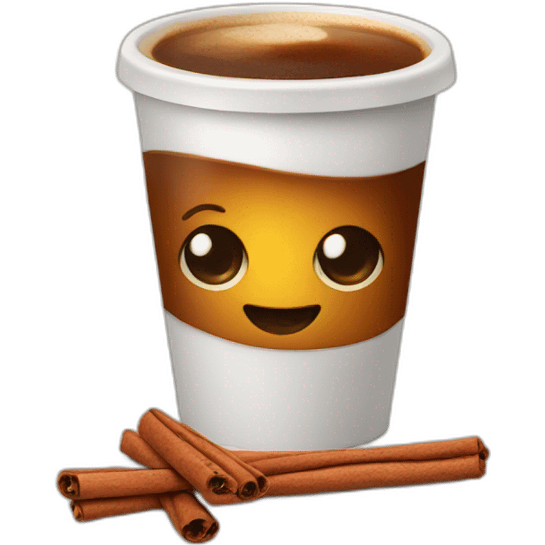 Coffe with cinnamon emoji