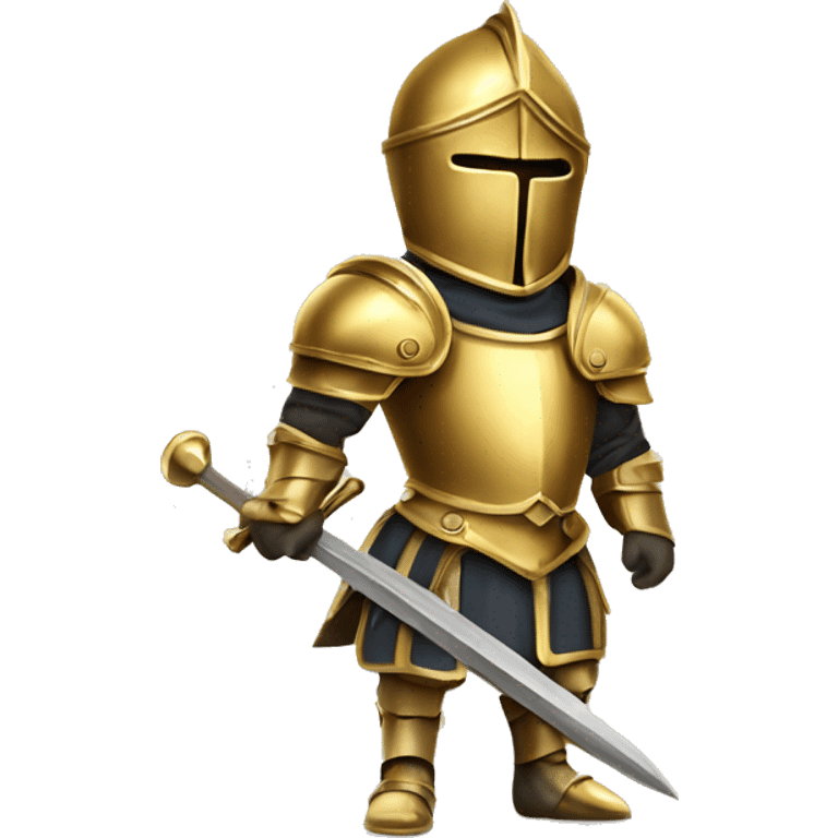 knight of zodiac libra with gold armour emoji